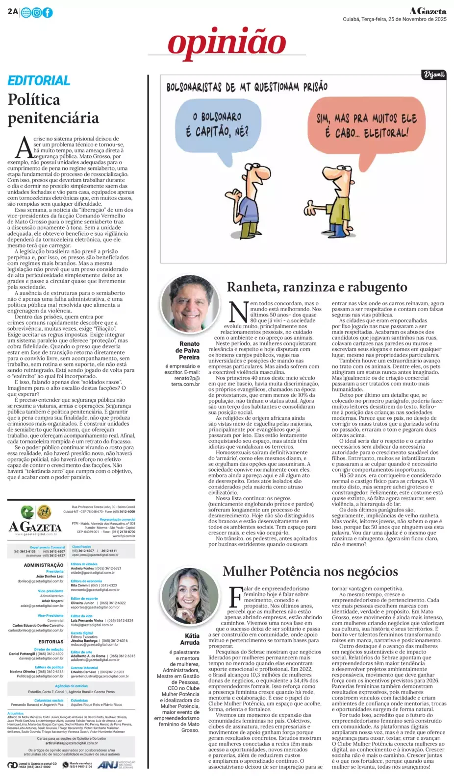 Página 2 da edição 11923 do Jornal A Gazeta